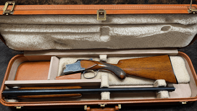 Belgian Browning Superposed Lightning 20 Gauge – Engraved, Vent Rib, Original Case - Image 1 of 10