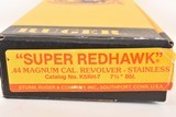 Ruger Super Redhawk 44mag Like new condition 1989 with box, man and scope rings - 10 of 17