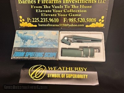 ***VINTAGE
WEATHERBY ***SIGHT MASTER 20-45X SPOTTING SCOPE WITH BOX **** LOOK COLLECTORS****