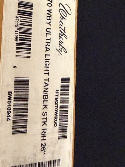 ***WEATHERBY MARK V ULTRALITEWBY 270 MAGNUM IN BOX*** - Image 16 of 16