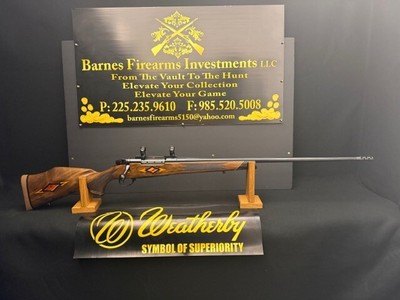 ***EXCELLENT CONDITION*** CUSTOM STOCK INLAYS WITH BRASS SCROLL WEATHERBY 378 MAGNUM*** - Image 1 of 13