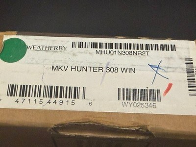 ***NIB ***WEATHERBY MARK V HUNTER 308 WINCHESTER - Image 14 of 14