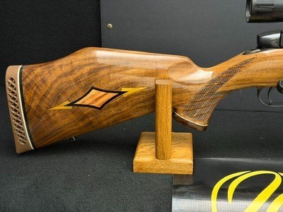 ****EXCELLENT GERMAN CUSTOM ***WEATHERBY MARK V 378 WBY MAG WITH INLAYS - Image 2 of 14