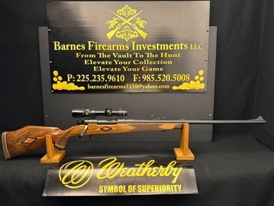 ****EXCELLENT GERMAN CUSTOM ***WEATHERBY MARK V 378 WBY MAG WITH INLAYS - Image 1 of 14