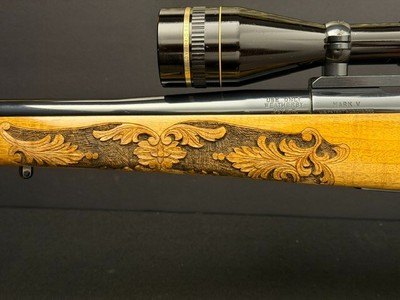 *****CUSTOM SHOPENGRAVED MAPLE *** WEATHERBY MARK V 257 WBY MAGNUM - Image 8 of 15