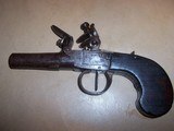 belgium flintlock muff pistolappx 46 caliber - 1 of 5