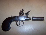 belgium flintlock muff pistolappx 46 caliber - 5 of 5