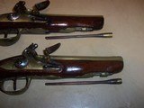 french flintlock gentleman's pair of pistols - 11 of 14