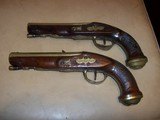 french flintlock gentleman's pair of pistols - 10 of 14