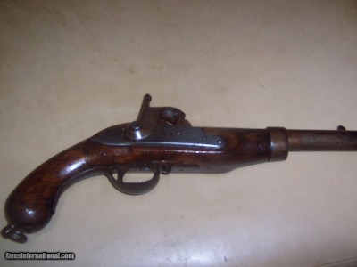italian pistol
dated
1861
.69
caliber