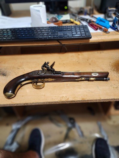 navalofficersbrassbarrelpistol.53 bore