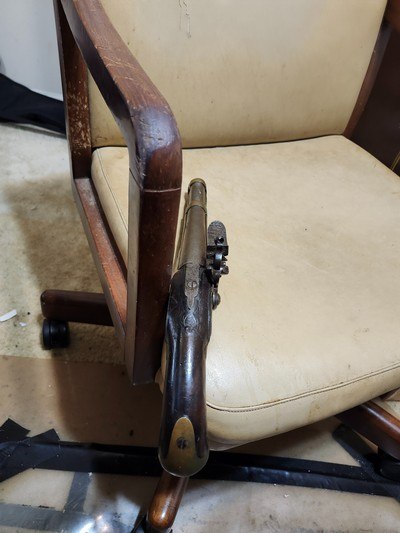 model 1733/66frenchflint lockpistol.68 bore - Image 4 of 10