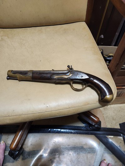 model 1733/66frenchflint lockpistol.68 bore - Image 6 of 10