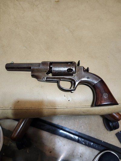 allen &wheelock sidehammer pocketrevolver.32 cal - Image 5 of 8