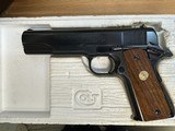 Unfired 1980 70's series colt 1911 comercial. Box matching serial and documentation.