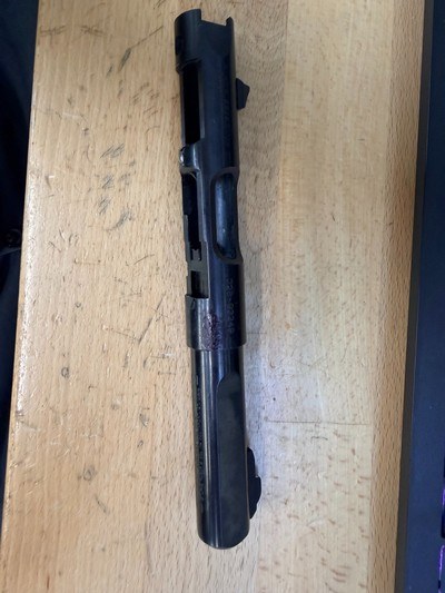 Upper barreled action Ruger 22/45 MK3 All steel slab side target barrel NO BOLT. - Image 2 of 2