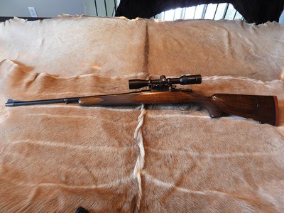 Griffin & Howe FN Mauser 375 H&H w/Lyman 48 Peep and GH 1