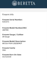 Beretta 687 Silver Pigeon V 28 Gauge - 10 of 10