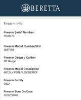 Beretta 687 Silver Pigeon IV - 20 Gauge - 14 of 14