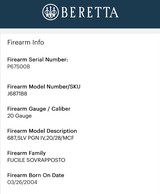 2004 Beretta 687 Silver Pigeon IV 20 gauge - Image 15 of 15