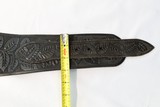 Vintage Berns-Martin Tooled Leather Belt and Holster - 8 of 10