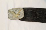 Vintage Berns-Martin Tooled Leather Belt and Holster - 5 of 10