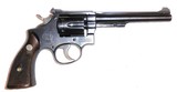 Smith & Wesson .22 Masterpiece 5-Screw 1948 Post-War 3rd Model Revolver 6-Inch - 2 of 7