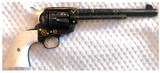 Colt 1st Generation .44-40 / 44 WCF Caliber; Clinton Finley-Engraved Single Action Army Revolver; 71/2 Inch; Ivory Grips - 3 of 5