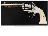 Colt Bisley Model .38-40 / 38 WCF Caliber – 51/2
Inch (non-Factory) Nickel / Engraved / Gold Embellished - 1 of 10