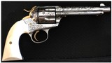 Colt Bisley Model .38-40 / 38 WCF Caliber – 51/2
Inch (non-Factory) Nickel / Engraved / Gold Embellished - 2 of 10