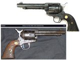 Colt 2nd Generation Single Action Army Revolver; 38 Special;
51/2 Inch; Engraved (non Colt Factory) Including Grips - 1 of 8