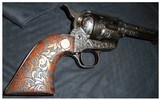 Colt 2nd Generation Single Action Army Revolver; 38 Special;
51/2 Inch; Engraved (non Colt Factory) Including Grips - 7 of 8