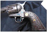 Colt 2nd Generation Single Action Army Revolver; 38 Special;
51/2 Inch; Engraved (non Colt Factory) Including Grips - 8 of 8