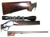 Winchester High Wall Model 1885 .225 Winchester Custom Sport-Restoration First Year of Manufacture - 4 of 11