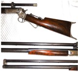 Stevens Tip-Up Schuetzen Rifle; 25-35 Stevens & Maynard; Half-Round/Octagon Barrel; Original Malcom Scope - 3 of 11