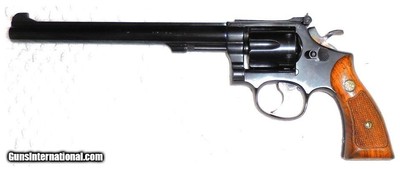 Smith & Wesson K .22 Masterpiece 5-Screw 1948 Post-War 3rd Model Revolver 8-3/8 Inch Barrel