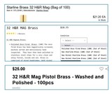 32 H&R; 32 Harrington & Richardson Magnum Fired-Cleaned Starline Brass Cases – 700+ Count - 2 of 2