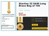 .32 Smith & Wesson Long Starline Brass Cases – 1250 Count - 3 of 3