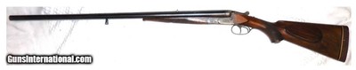 Simson & Co. Suhl, Germany; Finely Engraved Pre-War 16 Gauge Side x Side Shotgun with Rifle Sight