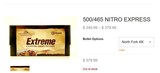 500/465 Holland & Holland Nitro Express Cartridges – Box of 10 New Old Stock 480 Grain Steel Jacket/Solid - 5 of 6