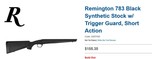 Remington 783 Factory Stock; Magazine; Trigger Guard; Butt Pad; Action Screws - 6 of 6