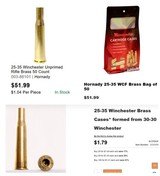 25-35 Winchester / WCF Brass – 77 Factory New Unprimed Winchester and R-P Cases - 3 of 3