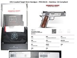 1911-A19mm Springfield Armory Loaded Target Stainless Auto Pistol CA-Compliant PPT Eligible - 9 of 9