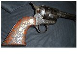 Colt 2nd Generation Single Action Army Revolver; 38 Special;
51/2 Inch; Engraved (non Factory) Genuine Pearl Grips - 9 of 10
