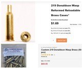 .219 Donaldson Wasp Ammunition; RCBS Forming and Reloading Dies; 180 Round Kit - 7 of 7