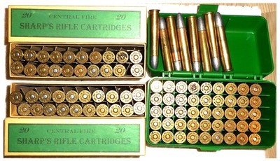 45-90 Winchester Ammunition – Components: 48 Cartridges + 45 Primed Cases