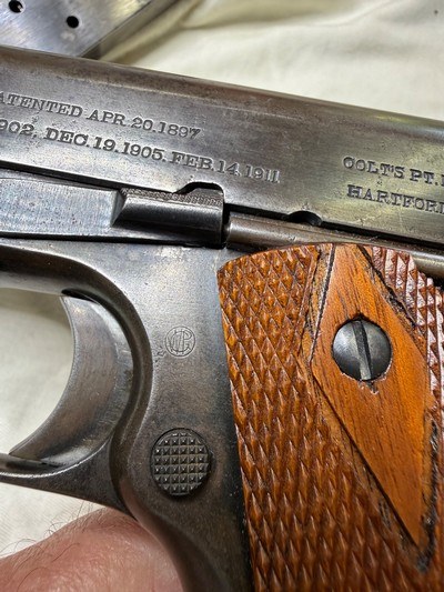 Early 1914 pre ww1 US Army Colt 1911 - Image 11 of 15