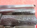 Halger 12ga. 28 inch barrels. Dolls head. English stock, double triggers - 2 of 12