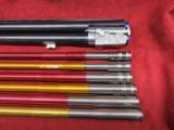 Perazzi MX8 barrel only. With Complete set of Briley Ultra lite tubes. 29.5" barrel. tramline rib. 11x7. 27 chokes total. - 2 of 10