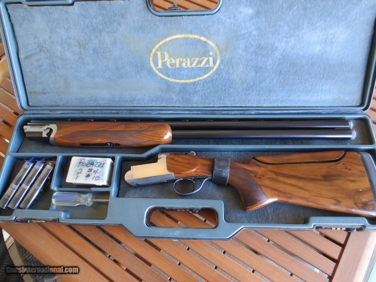 Perazzi MX3C, 12ga., Type four, Factory choked(11 total chokes), 27&3/8
